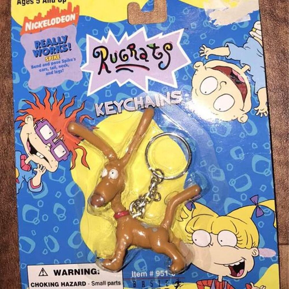 Nickelodeon Rugrats: Spike Dog Figure Fun Keychain